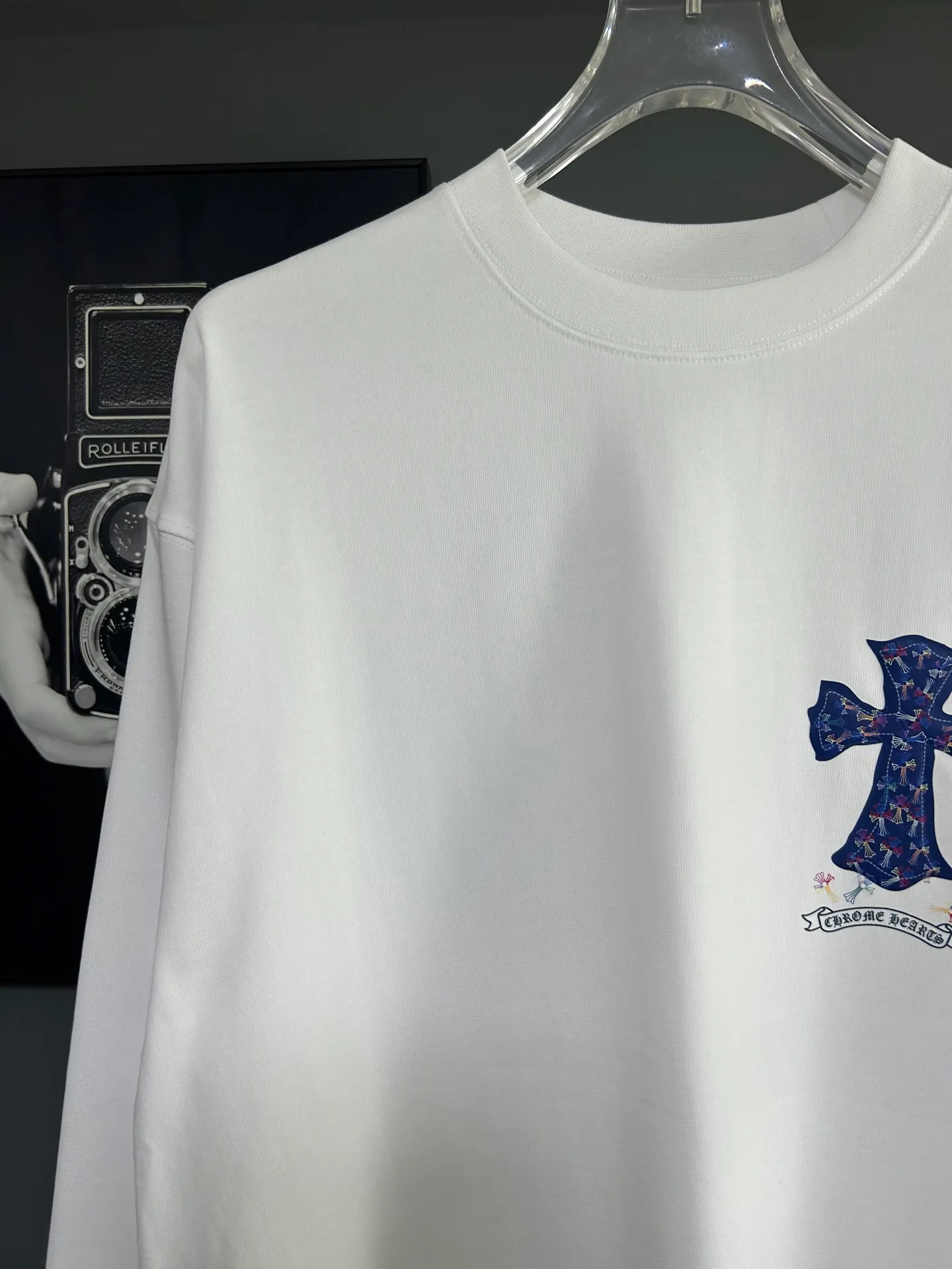 P230 2026 new (exclusive) Chrome Hearts autumn and winter limited edition heavyweight high-weight long-sleeved T-shirt, customized Dreamweaver Yayun ribbed cotton designer concept style Fabric: Heavy 380g Size: S M L XL Color: White Black